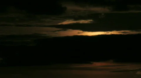 Clouds stretch to the horizon. Stock Footage 555007