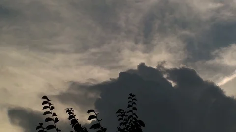 Clouds in the summer sky (time lapse) Stock Footage 73767254