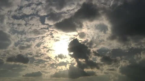 Clouds, Sun. Can be used for timelapse. Vidéo 10733609