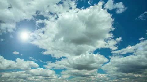 CLOUDS &amp; SUN, NO BIRDS! MADE OF RAW OUTPUT:4K (4096x2304 &amp; 3840x2160) &amp;1080p Stock-Footage 26058960