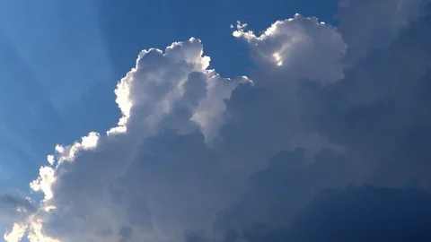Clouds sun rays beautiful background Stock Footage 118554164