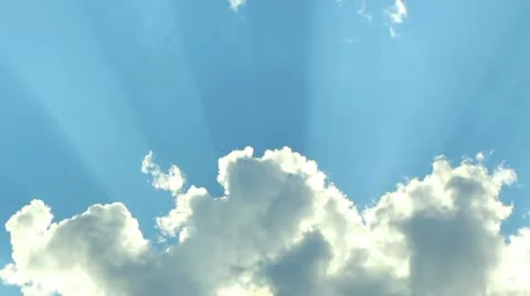Clouds with sun rays Stock Footage 11527679