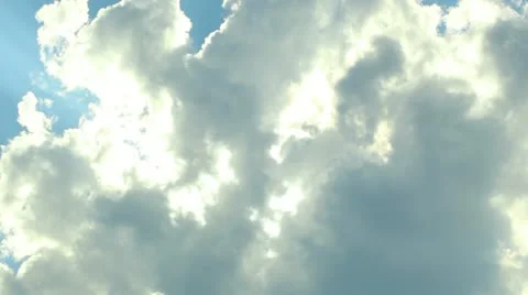 Clouds with sun rays Stock Footage 11527687