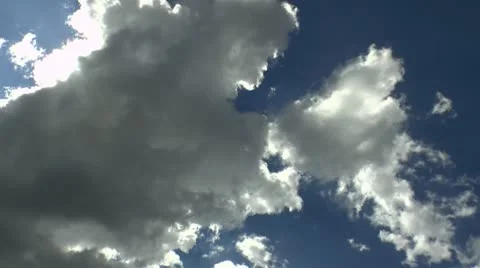 Clouds Sun Star Effect Time Lapse Stock Footage