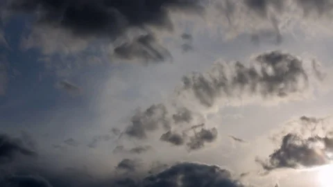 Clouds sun tiemlapse moving Stock Footage 84489125
