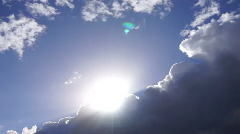 Clouds to Sun timelapse. Stock Footage 22578486