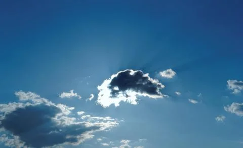 Clouds in sunlight Stock Photos