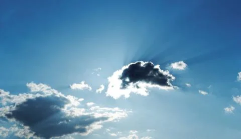 Clouds in sunlight Stock Photos