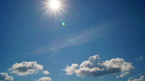 Clouds Sunny Day Time Lapse Stock Footage 78462846