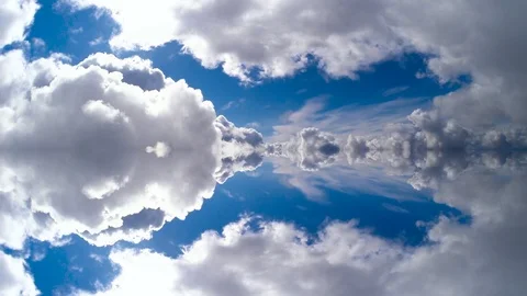 Clouds in Sunny mirror Stock Footage 85588490