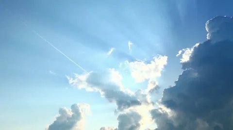 Clouds on the sunny sky Stock Footage 8994654
