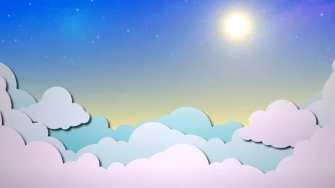 Clouds in the sunny sky Stock Footage 106806825