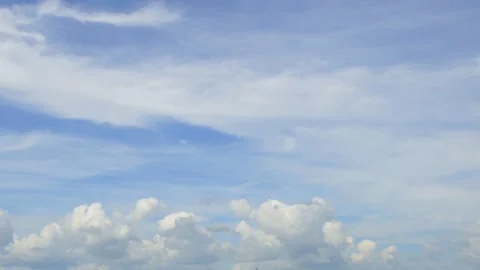 Clouds In sunny sky. timelapse Stock Footage 133827387