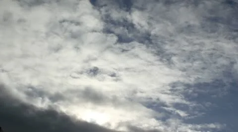 Clouds Sunny to Stormy Weather Stock Footage 10909427