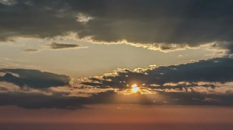 Clouds at sunrise 4K ultra HD Stock Footage 36981464