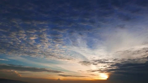 Clouds at Sunrise Stock Footage 55263925