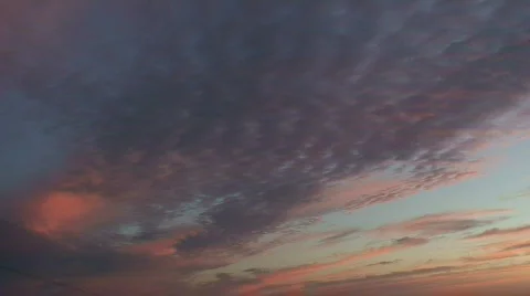 Clouds at sunrise time-lapse 3 Stock Footage 80890