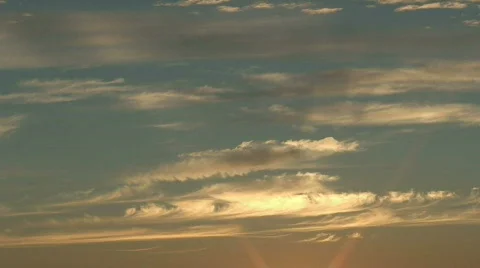 Clouds at sunrise time-lapse 5 Stock Footage 80893