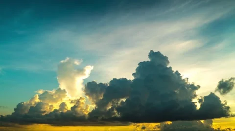Clouds Sunrise Time Lapse Stock Footage 54472624