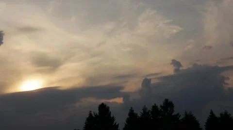 Clouds Sunset 01 Stock Footage 5147309