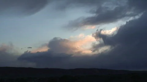 Clouds at Sunset 1 Stock Footage 645356