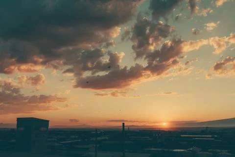 Clouds at sunset, Armenia Stock Photos