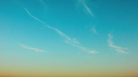 Clouds from sunset to the dark Stock Footage 113207715