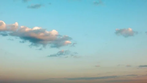 Clouds from sunset to the dark 库存影片 113207726