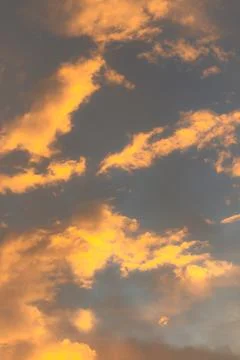 Clouds at Sunset with Dramatic Colors 스톡 사진