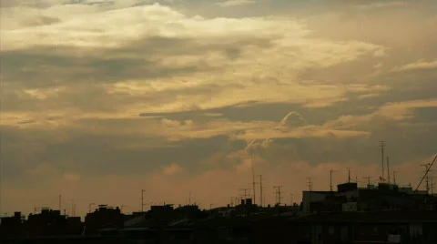 Clouds sunset Stock Footage 279066