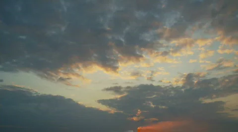 Clouds at sunset Video stock 845295