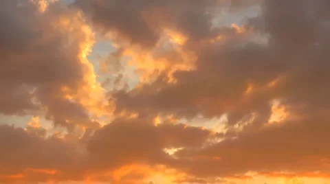 Clouds at sunset Stock Footage 1078951