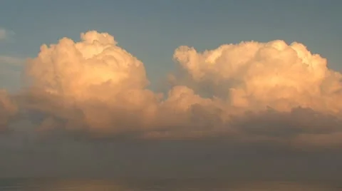 Clouds at sunset Stock Footage 10849464