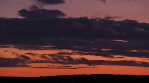 Clouds at sunset Stock Footage 21932565