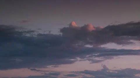 Clouds at sunset Stock Footage 25486674
