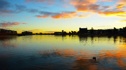 Clouds sunset Stock Footage 25606753