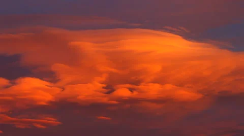 Clouds at sunset. Stock Footage 60793782