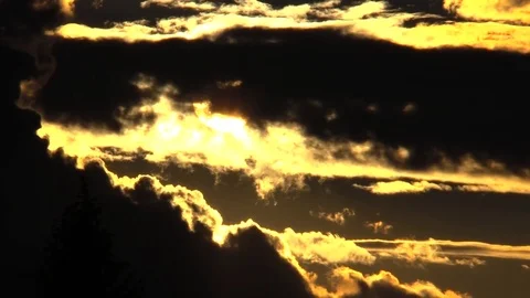 Clouds sunset Stock Footage 72751320