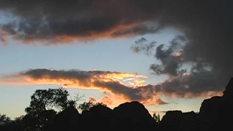 Clouds at Sunset Stock Footage 93515646
