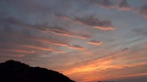 Clouds with sunset Stock Footage 109265324