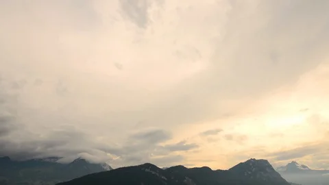 Clouds at sunset Stock Footage 110785489