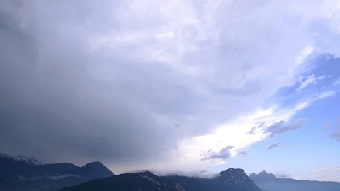 Clouds at sunset Stock Footage 110786330