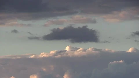 Clouds at sunset Video stock 137657073