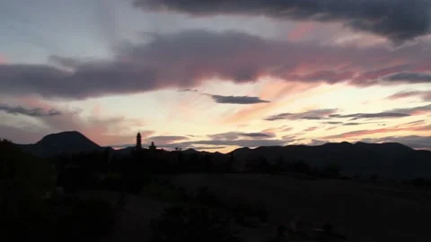 Clouds at sunset Stock Footage 141033256