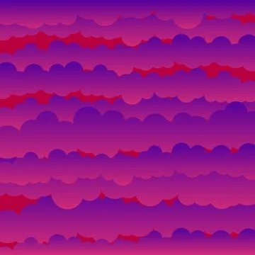 Clouds at sunset. Stock Illustration