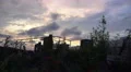 Clouds At Sunset Pass Pver Urban Rooftop Garden In Tokyo Japan 4k or 4k+ Resolution