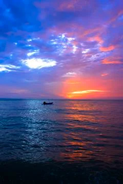Clouds at Sunset. Stock Photos