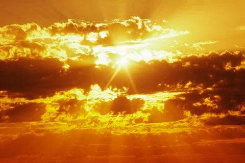 Clouds, Sunset Stock Photos