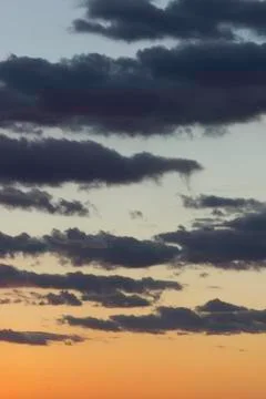 Clouds at Sunset Stock Photos