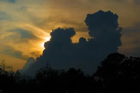 Clouds at Sunset Stock Photos